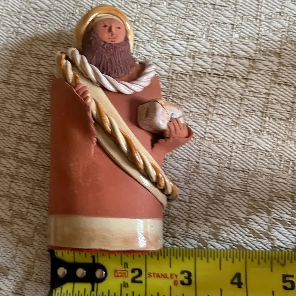 Vintage Artisan nativity set terracotta 5 pcs